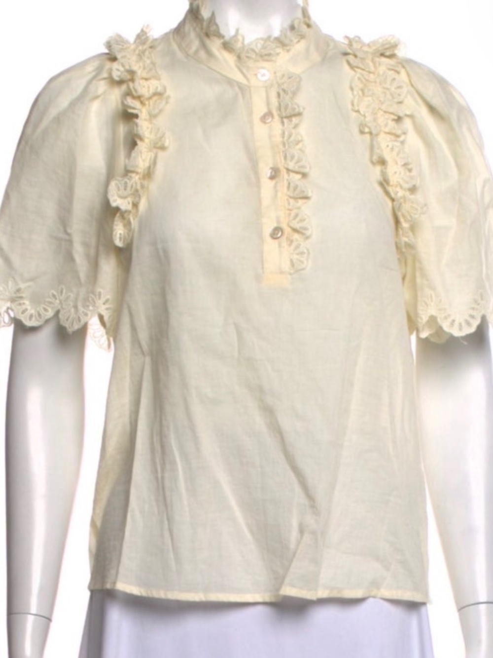 Sea New York Short Sleeve Blouse Size L